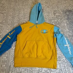 Heavyweight champion reverse weave color block hoodie men’s medium